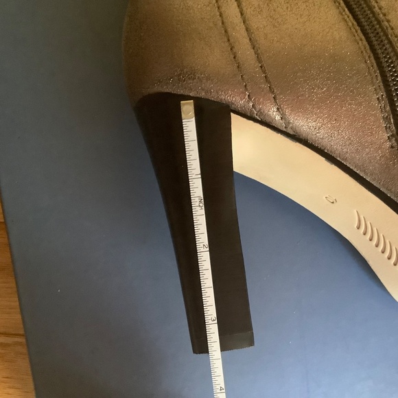 PAIGE Pilar Pointed Toe Heeled Bootie Gunmetal SZ 10 - Picture 15 of 16